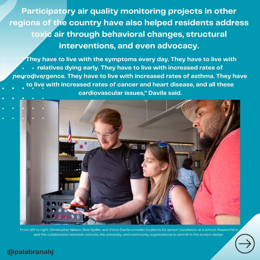 palabranahj's tweet photo. Journalist @keerti_gopal brings us a closer look into how youth-powered science tackles #environmentalchallenges as students like 17-year-old Shirra Jenkins team up with researchers using Atmotube sensors. They drive change for a cleaner, equitable future. https://t.co/pv6rIhDCfH https://t.co/Y0L8PKZH6V