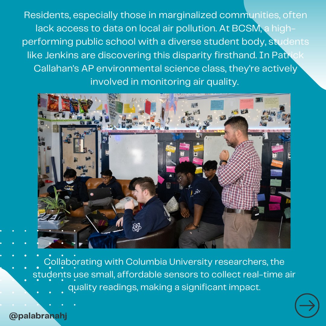 palabranahj's tweet photo. Journalist @keerti_gopal brings us a closer look into how youth-powered science tackles #environmentalchallenges as students like 17-year-old Shirra Jenkins team up with researchers using Atmotube sensors. They drive change for a cleaner, equitable future. https://t.co/pv6rIhDCfH https://t.co/Y0L8PKZH6V