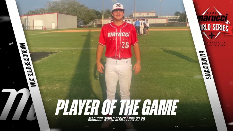 reaganchomel35's tweet photo. 2 outings this week, 2 wins total 10inn 4H 1ER 9K’s 2BB @maruccidugout and @BatonRouge never disappoint Back2Back #MarucciWS Champs #inorintheway #maruccifamily #9against1Mentality @2DsportsLA @adamdunn_44 @chris_schultea @BryanWebb4 @CoachDavisSMHS @CoachJ_Gonzalez @RecruitMETx https://t.co/WZk3XKHaav