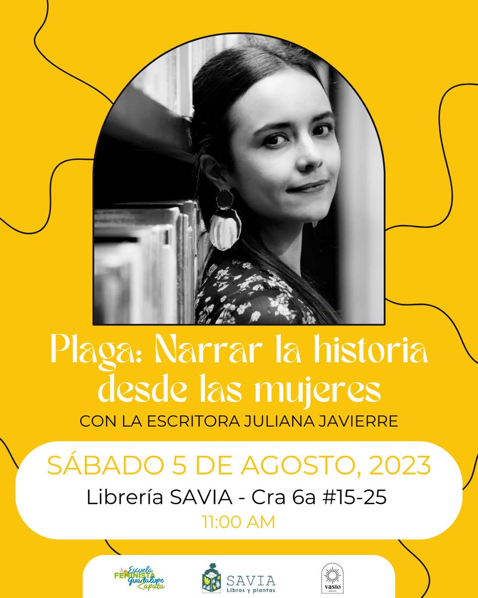 Amigas y amigos de Pereira:
El próximo sábado, 5 de agosto, estaremos conversando en la Librería Savia a propósito de “Plaga” y de dónde nos situamos para narrar la historia.
¡Ojalá puedan acompañarnos! Me haría muy feliz verles allí.

Sábado 5 de agosto
11 a.m.
Librería Savia