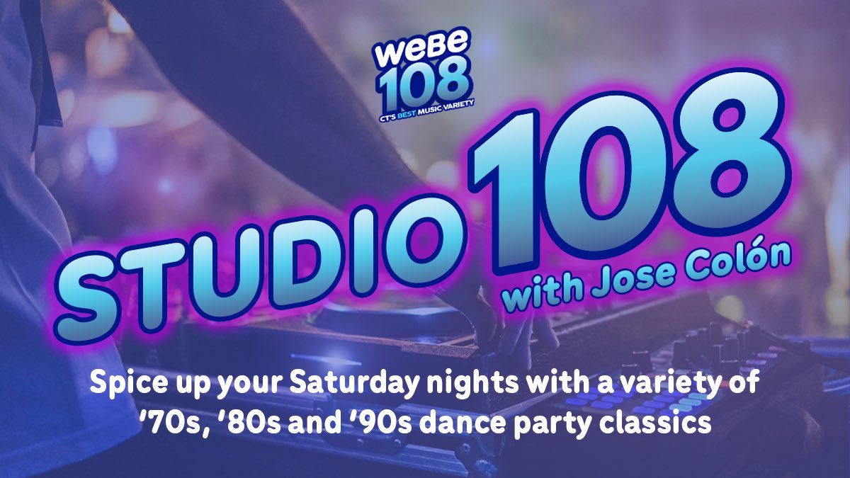 studio108fm's tweet photo. Jose the Party is 🚨((LIVE))🚨 in the booth tonight spinning all your party classics all night long! Stay tuned for #Studio108 coming up at 7 on @WEBE108Radio & https://t.co/7bLi3kedGt!
#WEBE108
🪩📻🎶 https://t.co/GHOLrcays0