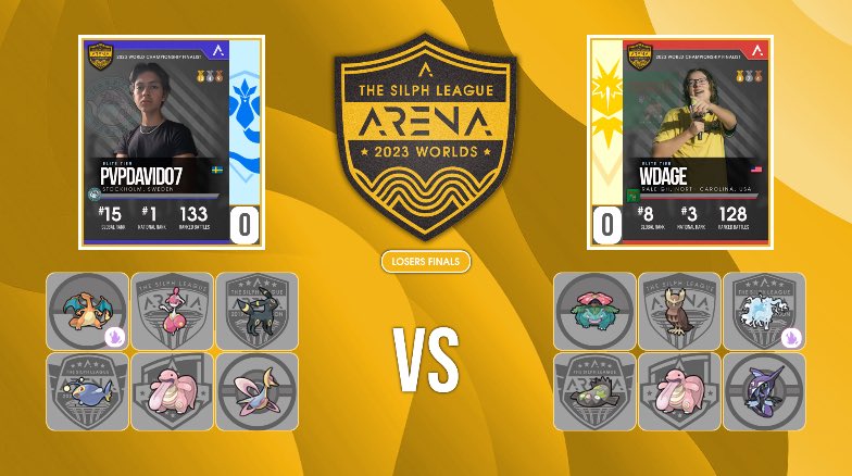 ¡Hora de la Final del Cuadro Inferior! ¡Tenemos un choque de alto voltaje con un combate entre <a href="/PvpDavid07/">PvpDavid</a> y <a href="/WdagePoGo/">Andrew</a>! ¿Quién avanzará a la Gran Final? Miren EN VIVO ahora twitch.tv/silpharena