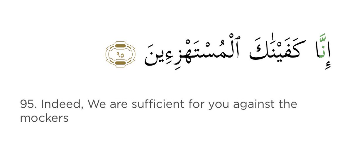 MalcolmAlkalee's tweet photo. Every night, Suratul Hijr is a must read for me. God will surely distance us from the Mockers and these negative and useless people.

#AllahIsSufficientForUs💪🏼 https://t.co/HPn4lHHROc