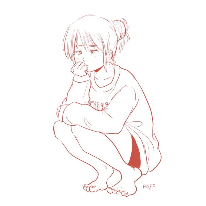 10分で全身を描けるようになりたくて。しばらく続けよ! #落書き