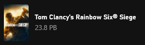 ThatCanadianKi3's tweet photo. Since when was @Rainbow6Game 23 Petabytes. Cod aint got shit on yall. https://t.co/FVMm4f5CBe