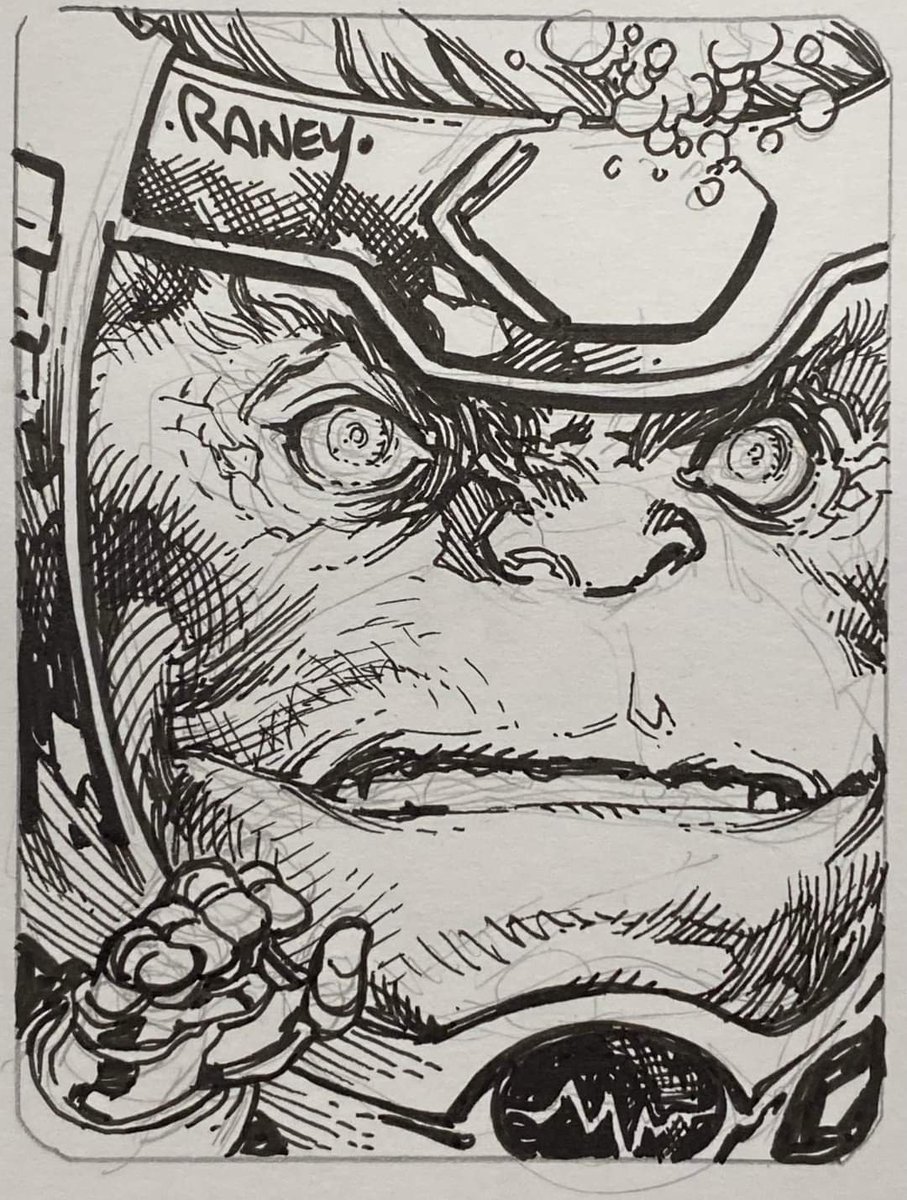 Saw <a href="/TomRaney_art/">Tom Raney</a> do some Modok goodness today while <a href="/ItsTerrifiCon/">TERRIFICon</a>
