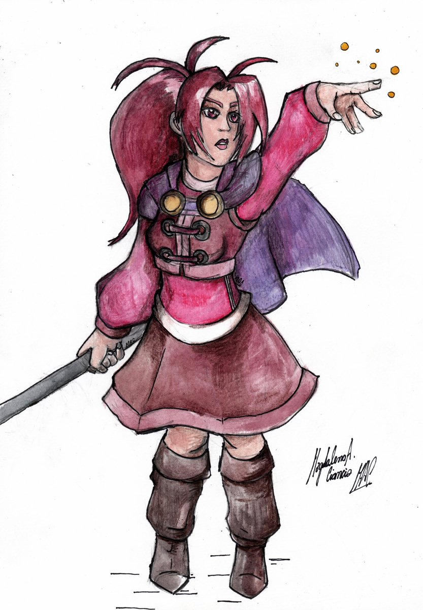 DarkStormSeeker's tweet photo. Golden Sun - Jenna #GoldenSunday #GoldenSun #黄金の太陽 #IsaacForSmash #art #GoldensunJenna #GBA #GameBoyAdvance #jrpg #videogames #GoldenSunTheLostAge #fire https://t.co/gyWAcKz4hz