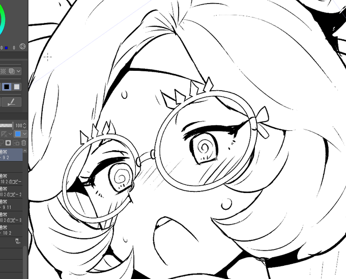 2ページ目(というか1ページまるごと1コマ)の線画完成。 