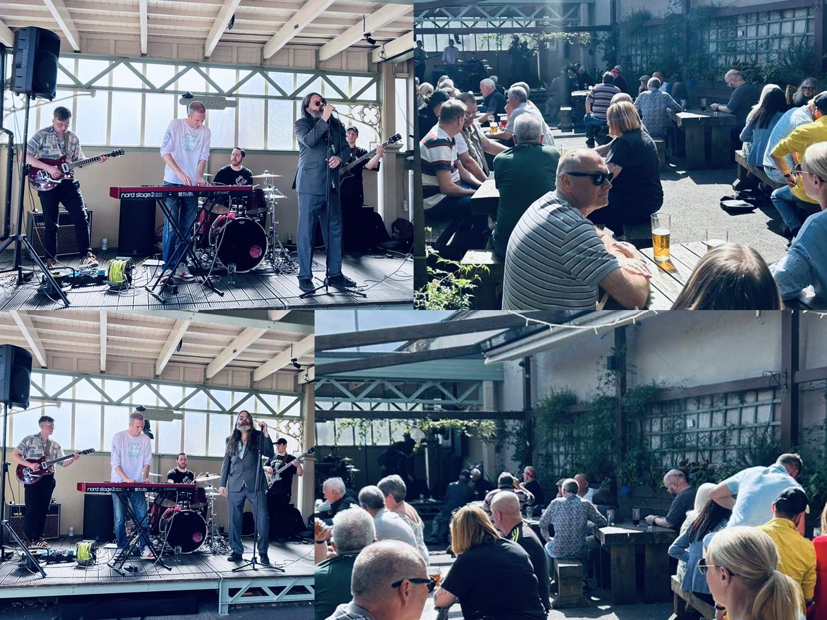 Pat Fulgoni 🎤🎶 (@patfulgoni) on Twitter photo Ist monthly summer social afternoon at West Riding, Dewsbury with #HuddersfieldBluesClub and Pat Fulgoni Blues Experience was ace.
The sun came out ☀️🕶️ Thanks everyone for coming. Great place for beers n music.
Next blues gig <a href="/huddsfoodfest/">Hudds Food & Drink</a> FRIDAY 7 pm <a href="/GreenheadPark/">Greenhead Park</a> Ist monthly summer social afternoon at West Riding, Dewsbury with #HuddersfieldBluesClub and Pat Fulgoni Blues Experience was ace.
The sun came out ☀️🕶️ Thanks everyone for coming. Great place for beers n music.
Next blues gig <a href="/huddsfoodfest/">Hudds Food & Drink</a> FRIDAY 7 pm <a href="/GreenheadPark/">Greenhead Park</a>