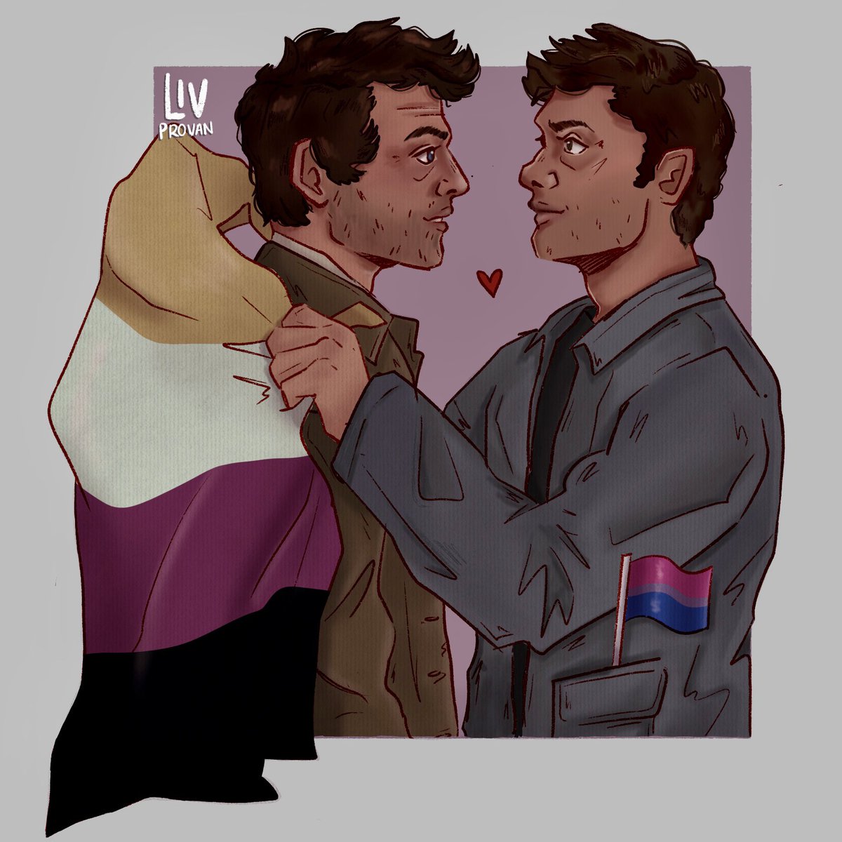 dean and cas at pride !!

#spnart #destiel #deancas