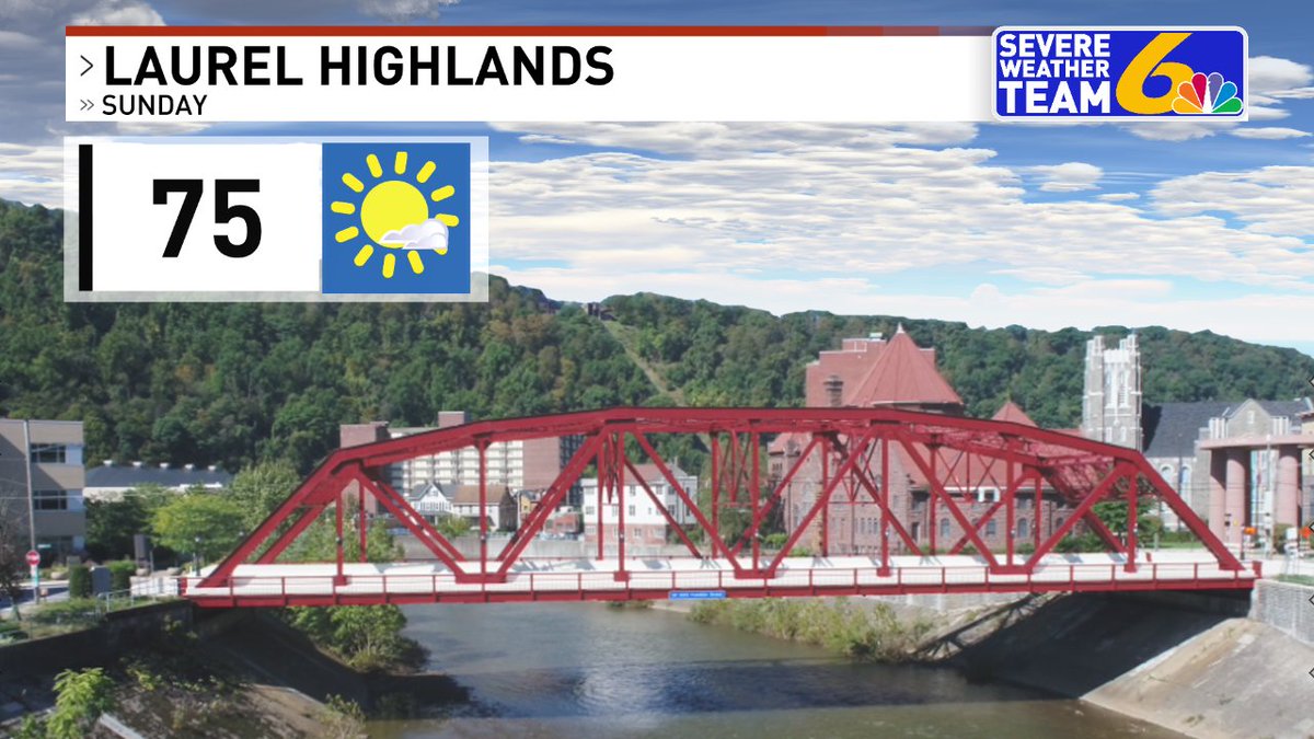 Here's tomorrow's forecast for the Laurel Highlands. More weather ----> wjactv.com/weather