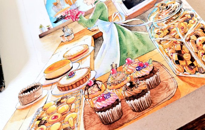 「icing pastry」 illustration images(Latest)