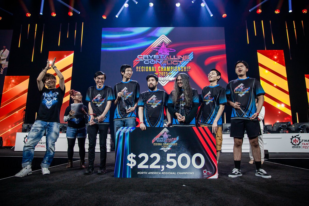 Congratulations to team Wolfas! 🏆

Crowned the champions of the #FFXIV Crystalline Conflict Regional Championship 2023 North America here at the Fan Festival 2023 in Las Vegas! 🎉