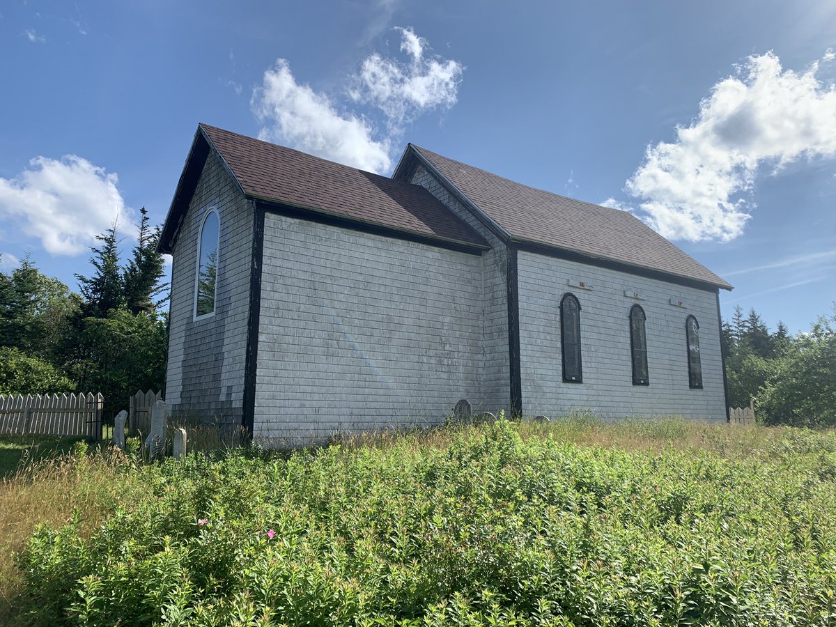mcquesview's tweet image. Isolated Old Anglican Church in South Head, Cape Breton Island, NS called Christ Church built in 1846 with cemetery. #oldchurch #cbrm #capebreton #church #anglican #oldcemetery