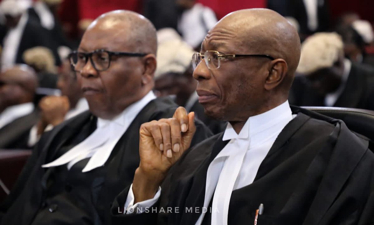 General_Oluchi's tweet photo. Do not forget that these gentlemen will be in court on Tuesday morning because we are not done with Bola Ahmed Tinubu, INEC, and APC!

The stolen mandate has to be returned in person through the Appeals Court! 

So, get ready, comrades!!

Prepare for glory! ✊🏾✊🏾 https://t.co/WdKIyqxjbK