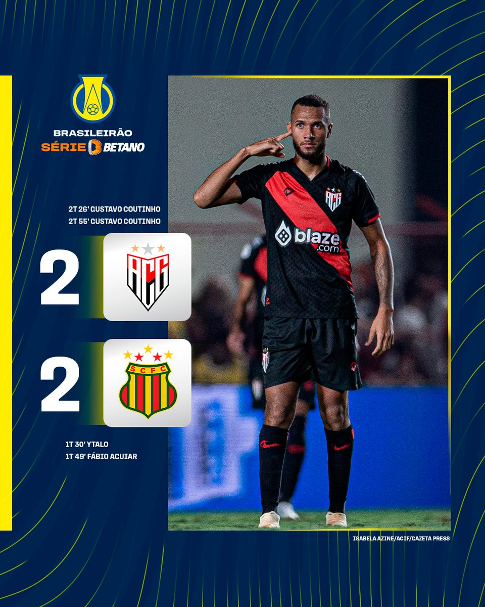 BrasileiraoB's tweet photo. TUDO IGUAL NO ANTÔNIO ACCIOLY!
O @sampaiocorrea chegou a abrir 2x0 na casa do Dragão, mas o Gustavo Coutinho correu atrás e garantiu um pontinho para o @ACGOficial!
#ACGxSAM #BrasileirãoBetano https://t.co/sGMVwZhcpw