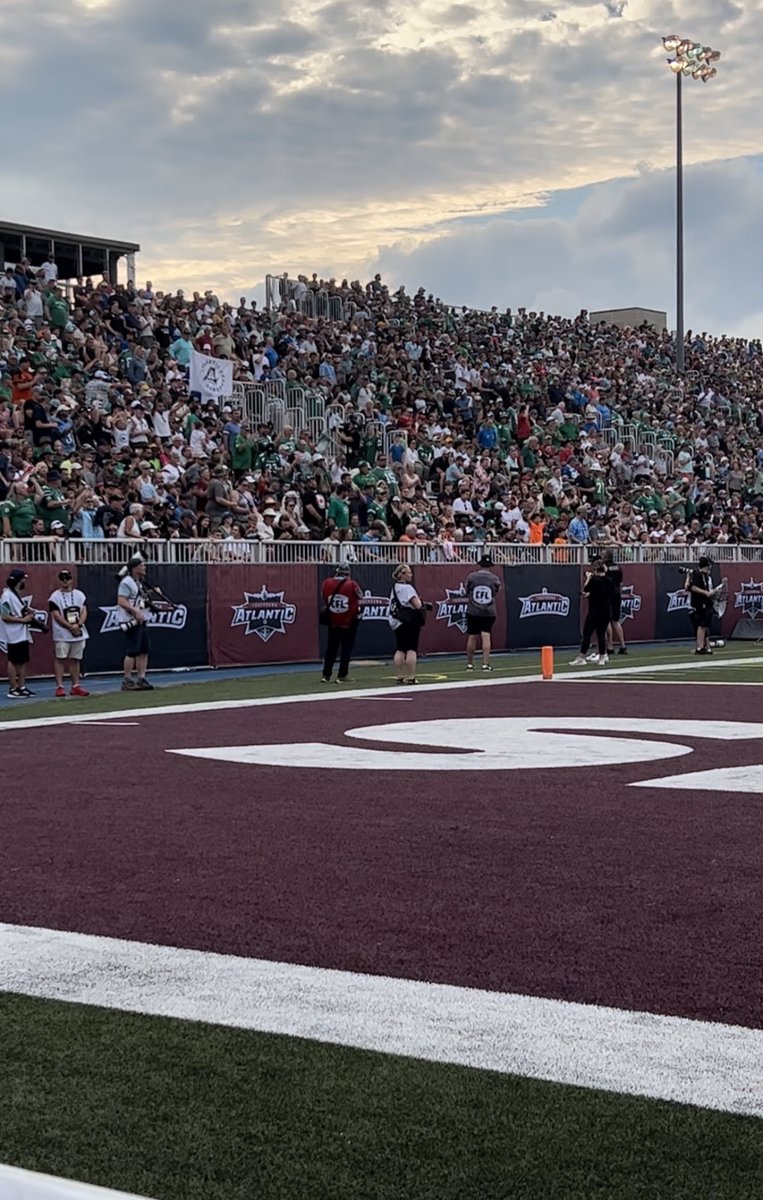 Great crowd! Fun times!#TouchdownAtlantic #CFL