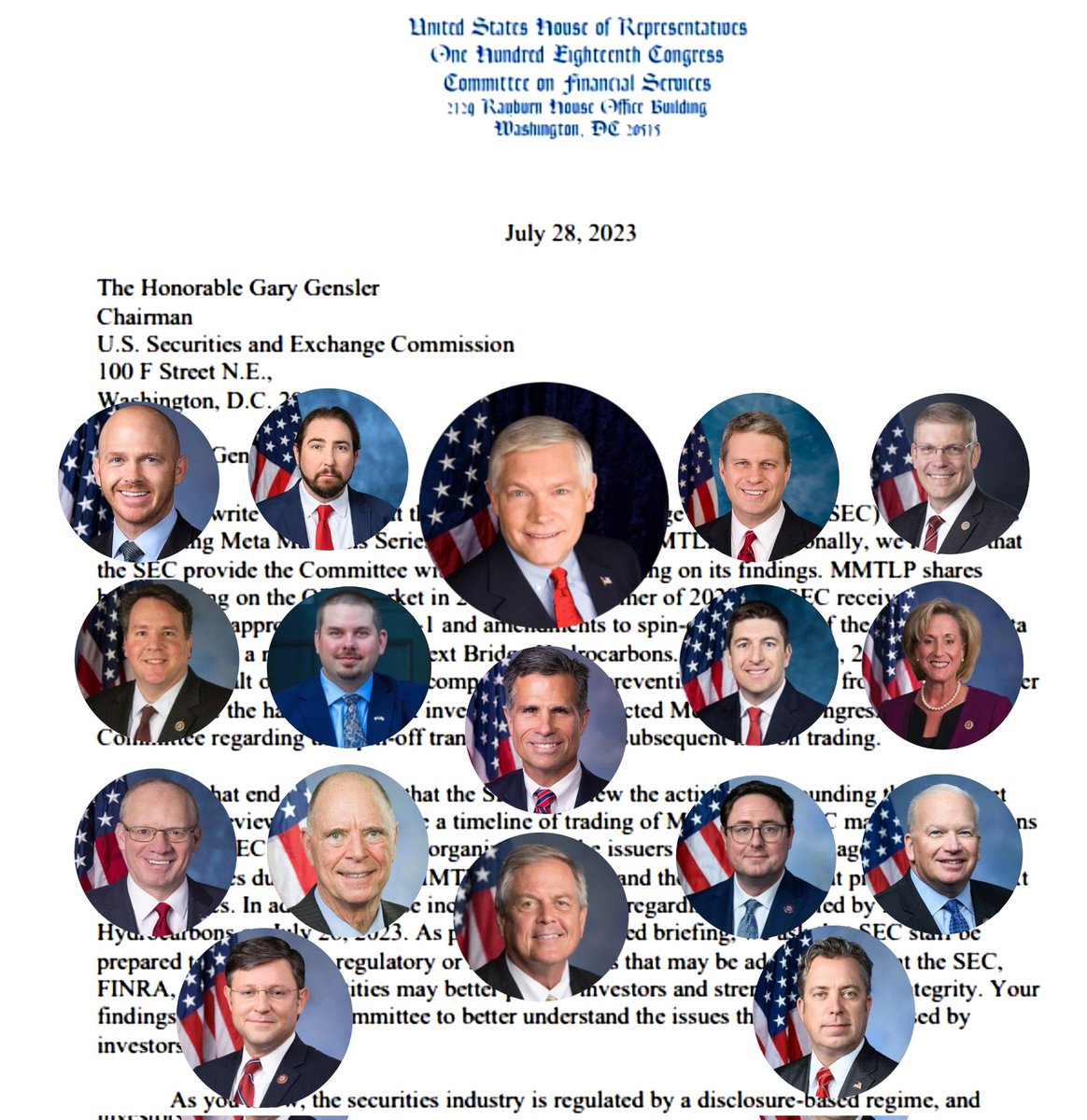 Tandysak's tweet photo. #MMTLP community thanks the #Fearless15 +Congressman @RepEliCrane for hearing us & standing up for average retail investors 🙏. This is what "Representation" looks like in case you haven't seen it lately. We await 08/11/23. It will have been 8 months since @FINRA froze our assets https://t.co/Hl16tDzE18