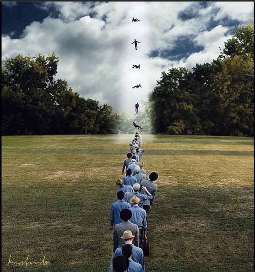 Every minute someone leaves this world behind.

We are all in “the line” without knowing it.

We never know how many people are before us.

We can not move to the back of the line.
We can not step out of the line.
We can not avoid the line.
So while we wait in line -
Make moments