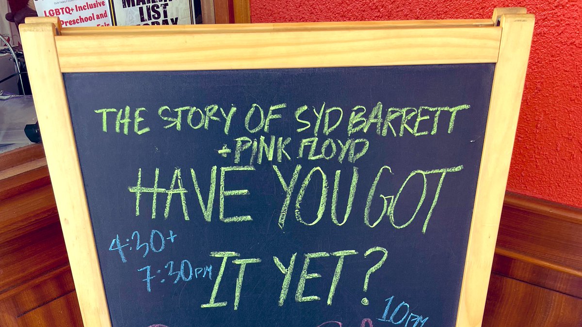 #NowSeated for Syd Barrett/Pink Floyd #rockdoc Have You Got It Yet? @4StarTheater