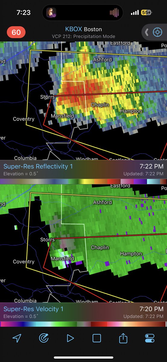 Whoa. Tornado warning Mansfield CT