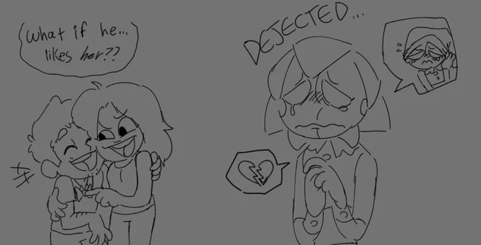 not canon to any of my sun/moon aus/stories, just having fun with my OC and a friend's OC gfgfdg 