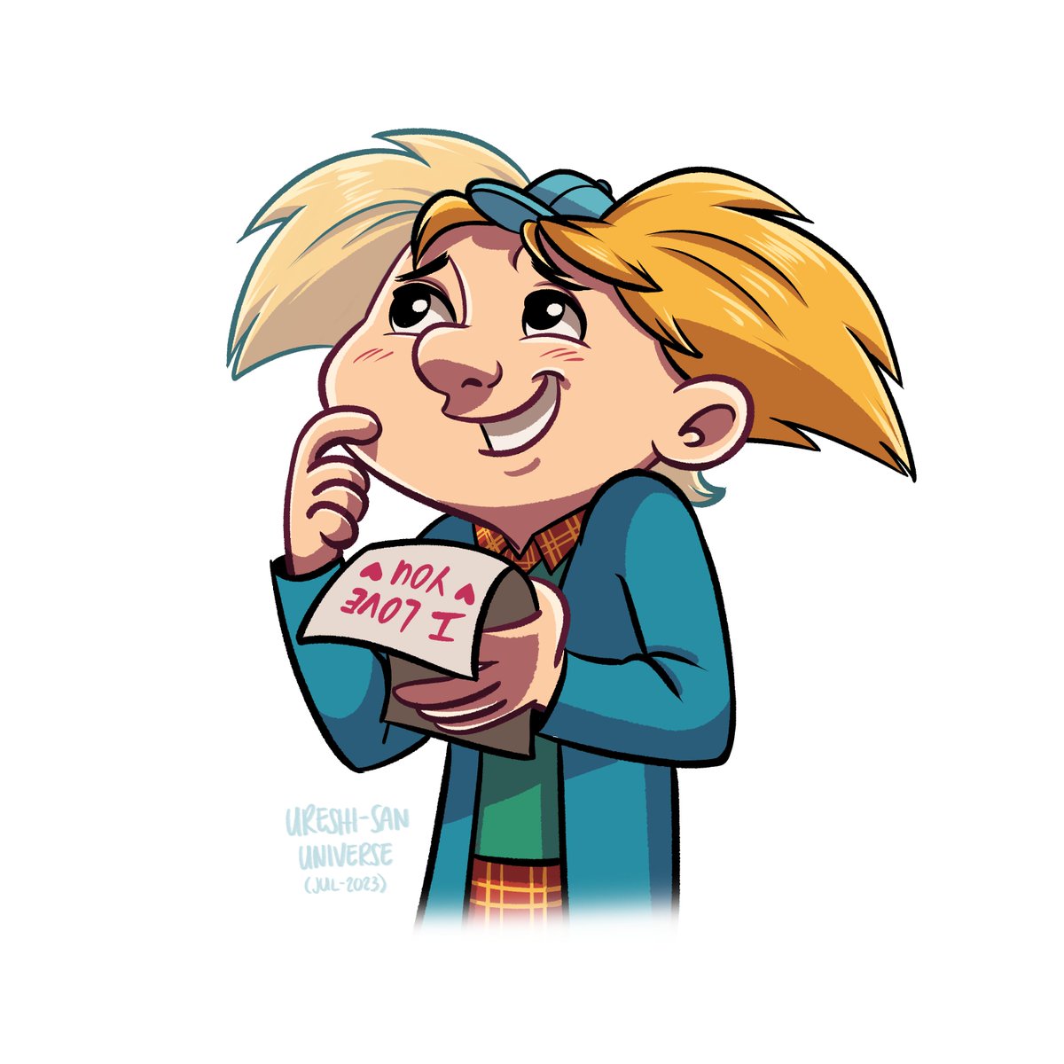 ureshi_universe's tweet photo. Arnold✨💙
First ship: COMPLETED✅
#bluecharacter #heyarnold #arnold #artchallenge #arnoldxhelga #shortaki https://t.co/6I0yeIQ9ta