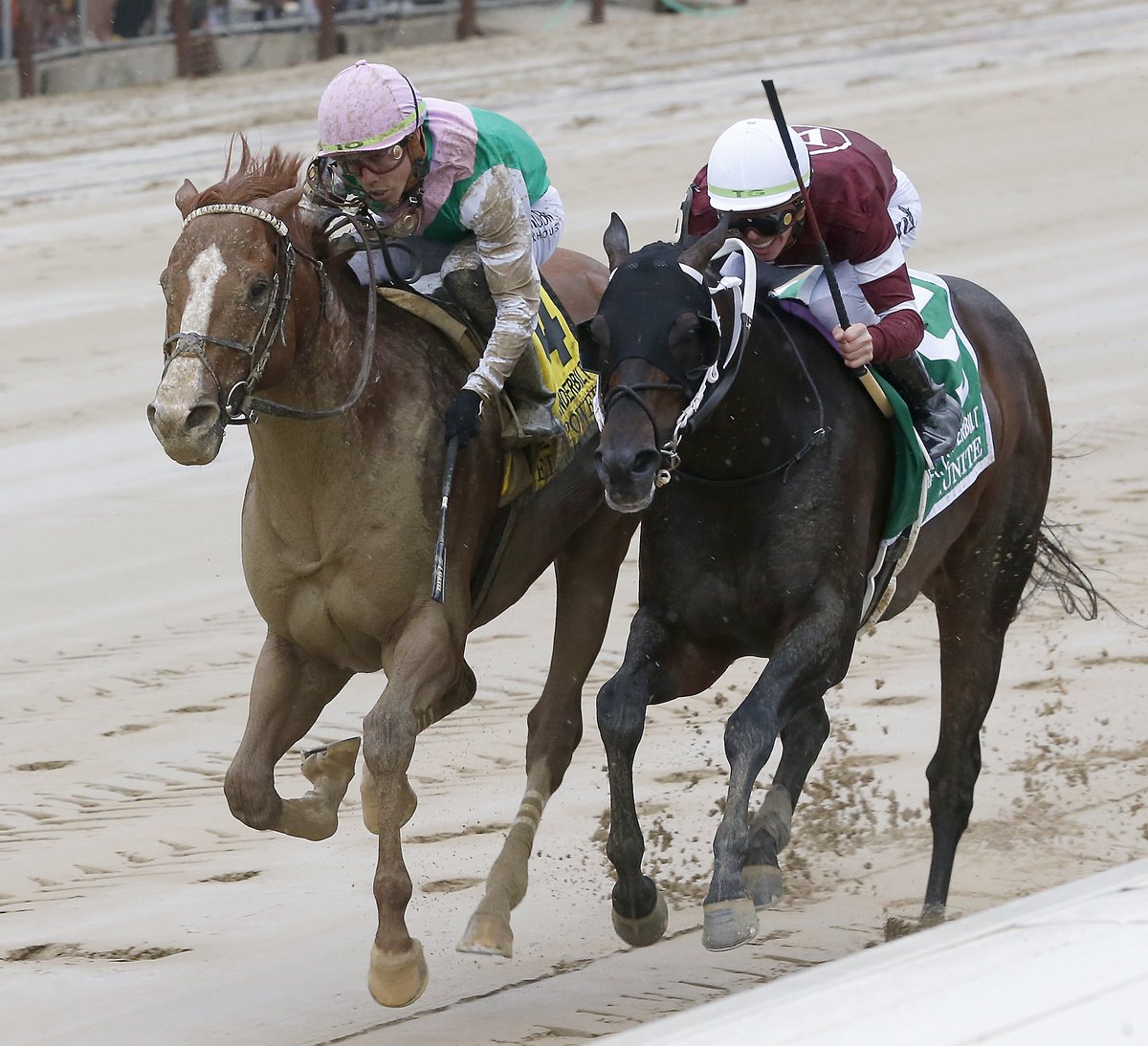 RealBackstretch's tweet photo. Elite Power powered its way down the stretch to catch Gunite in the 39th Running of the Alfred G. Vanderbilt at Saratoga Saturday. @iradortiz rode the winner. #TeamMott Congratulations 🍾 https://t.co/B2ixgGT2Kx
