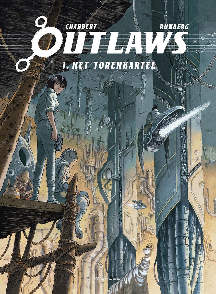 stripland_BENL's tweet photo. Het Torenkartel, het eerste deel van #Outlaws, is verschenen bij #Microbe. 2779,het universum van #Orbital, een ruimteschip met een lading illegale migranten die gedwongen worden te werken. Onder hen een mysterieuze mens, een meisje, zwijgzaam en koppig. #Chabbert #Runberg #SciFi https://t.co/B2d31307nF