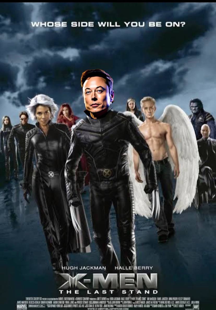 <a href="/elonmusk/">Elon Musk</a> X MEN, we are on #Elons side.