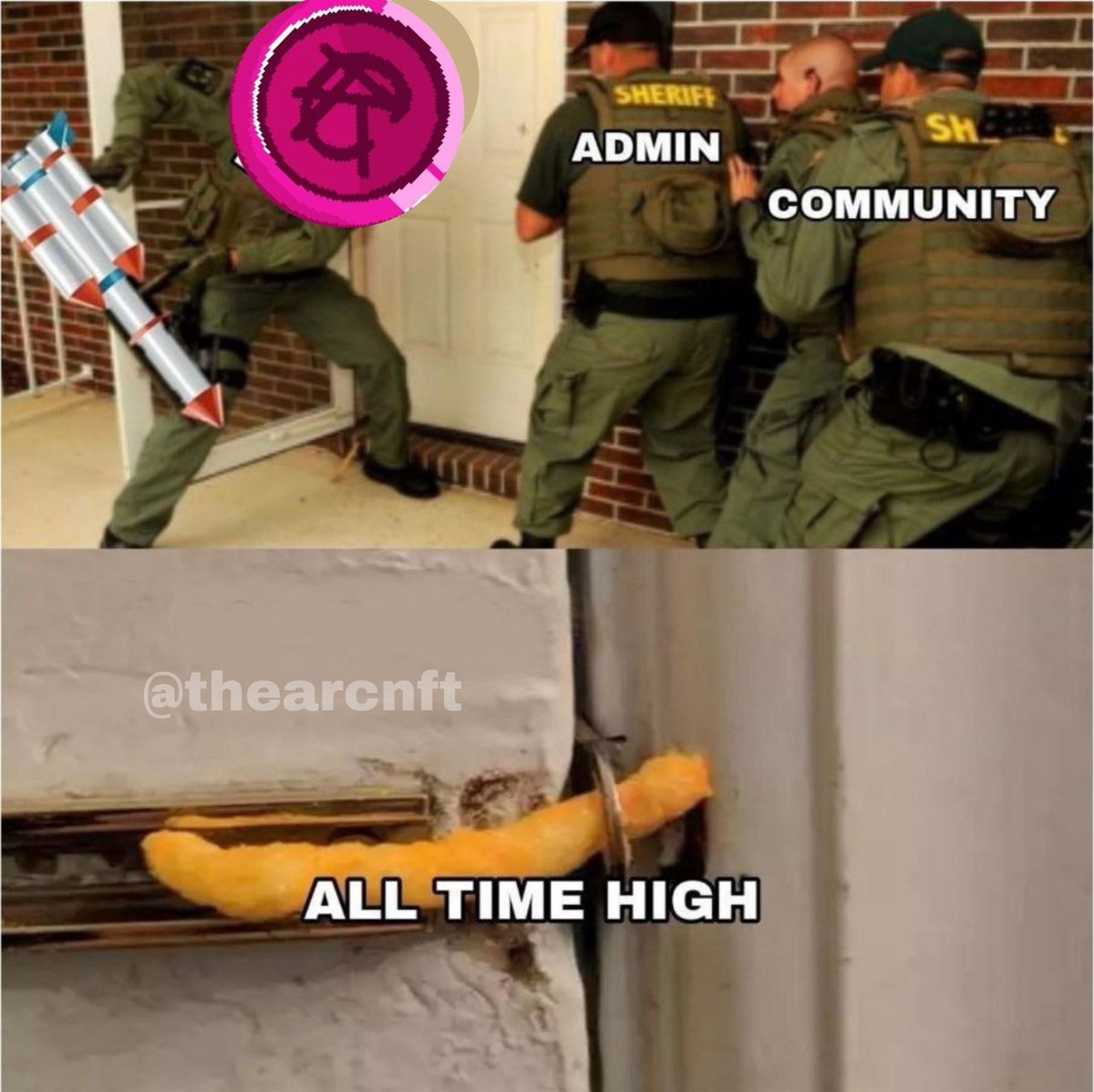Brianworkerr's tweet photo. My meme entry for @thearcnft

$ARC 
#ARC  #ARCmeme https://t.co/PfKaxmTjj6