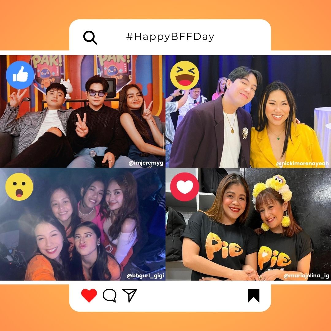 iampieofficial's tweet photo. Happy #DayofFriendship, mga KatroPIEs! Shoutout sa mga beshy natin diyan! 🥰👩🏻‍🤝‍👩🏼👨🏻‍🤝‍👨🏼👫🏻

Sinong PIE besties ang gusto mong i-shoutout? Vote by commenting the emoji below! Dali, reax na! 😉 https://t.co/gutVJ6y3uf