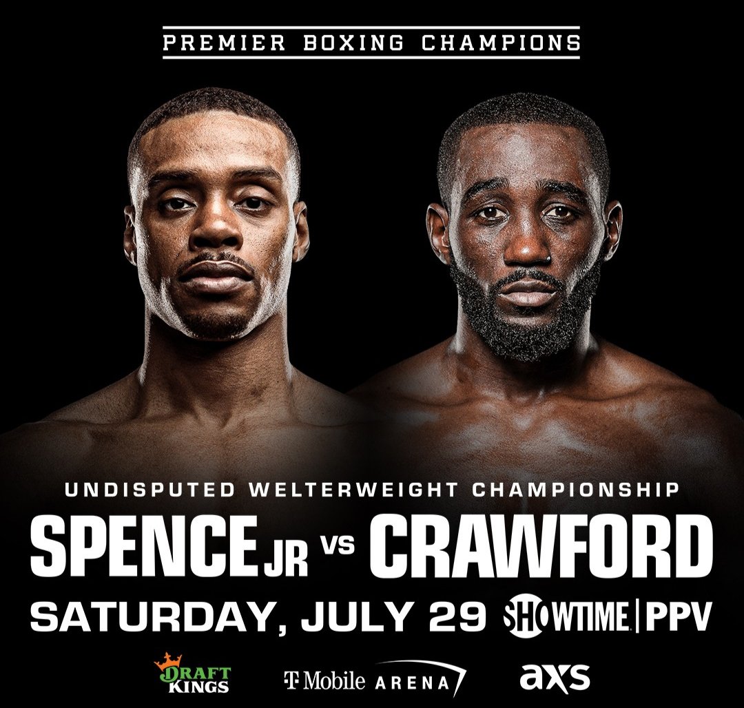 AlGritoDeKOt's tweet photo. Comienza en @ESPNKnockOut la cartelera promocionada por TGB Promotions desde el T-Mobile Arena, Las Vegas, Nevada, USA, que estelariza Errol Spence Jr y Terence Crawford. Además:
- Isaac Cruz vs Giovanni Cabrera
- Nonito Donaire vs Alexandro Santiago
Y más https://t.co/kCoQsgQuRG