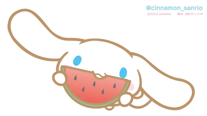 スイカ、一緒に食べよ〜!