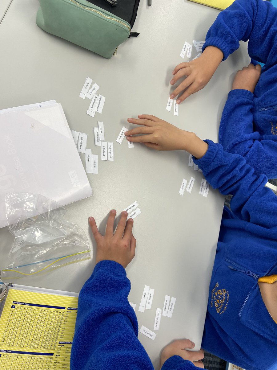 6Blue having fun exploring morphology and derivational suffixes <a href="/TessaDaffern/">Tessa Daffern</a> Components of Spelling! <a href="/Loreto_LK/">Loreto Kirribilli</a> @AISNSWPrimary