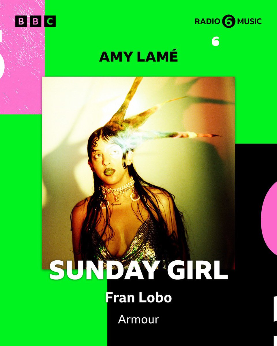Amy Lamé (@amylame) on Twitter photo Need a perfect Sunday morning soundtrack? Join me on <a href="/BBC6Music/">BBC Radio 6 Music</a> <a href="/BBCSounds/">BBC Sounds</a> 6-8am for fresh tunes from #CasualWorker <a href="/LNFGlasgow/">LastNightFromGlasgow</a> <a href="/tele_novella/">Tele Novella</a> <a href="/_BAS_JAN_/">Bas Jan</a> + archive <a href="/wetlegband/">Wet Leg</a> <a href="/BatForLashes/">Bat for Lashes</a> + #SundayGirl <a href="/franlobomusic/">Fran Lobo</a> + I’ll set your #Amyversary homework for next week! 📻❤️🎧 Need a perfect Sunday morning soundtrack? Join me on <a href="/BBC6Music/">BBC Radio 6 Music</a> <a href="/BBCSounds/">BBC Sounds</a> 6-8am for fresh tunes from #CasualWorker <a href="/LNFGlasgow/">LastNightFromGlasgow</a> <a href="/tele_novella/">Tele Novella</a> <a href="/_BAS_JAN_/">Bas Jan</a> + archive <a href="/wetlegband/">Wet Leg</a> <a href="/BatForLashes/">Bat for Lashes</a> + #SundayGirl <a href="/franlobomusic/">Fran Lobo</a> + I’ll set your #Amyversary homework for next week! 📻❤️🎧