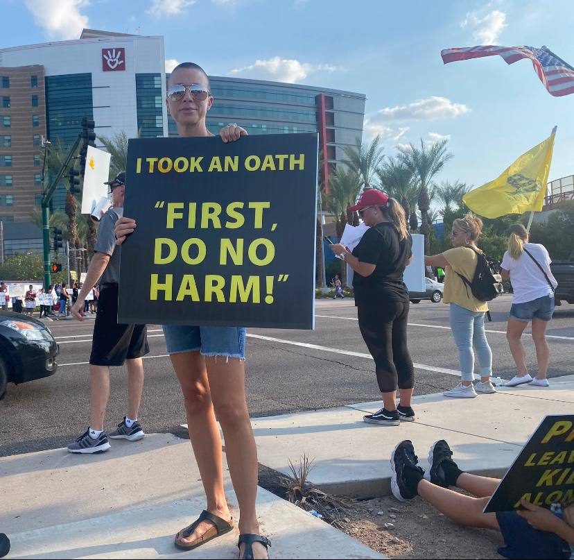 SantaSurfing's tweet photo. We need more doctors to stand up like this! https://t.co/Y6eZFGyGb8
