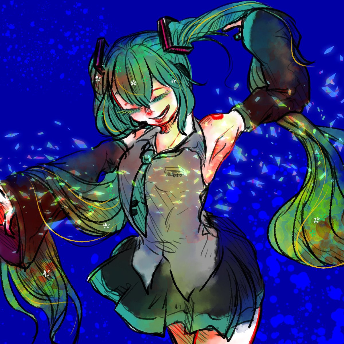 初音ミク 「前書いたミクさん」|回道頼(カンブリア紀のキーウィ)のイラスト