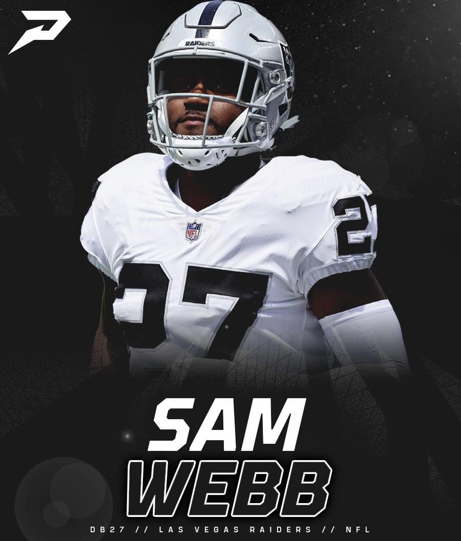 PhenomElite's tweet photo. We proudly welcome @samwebb_277 the Las Vegas Raiders' impressive Defensive Back, as our newest endorsed NFL athlete.

#PhenomAthlete #PhenomGloves https://t.co/N4cyLR465K