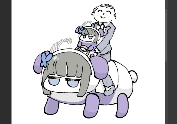 Ekoru先生のところのパンダキサキ。最初見た時からこの画が浮かんでた