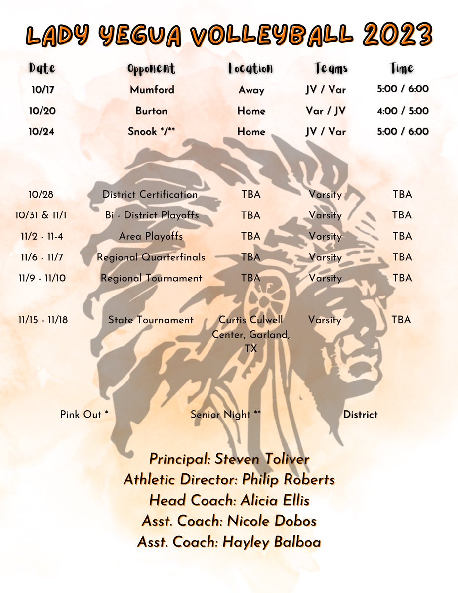YeguaAthletics's tweet photo. 💣‼️🦾 SCHEDULE DROP 🦾‼️💣

2023 Somerville Lady Yegua Varsity Volleyball Schedule!!! #BeTheTribe

@NFHSNetwork @THSCAcoaches @AustinTGCA @kbtxsports @Kwhi1280 https://t.co/1kdTSyFI9x