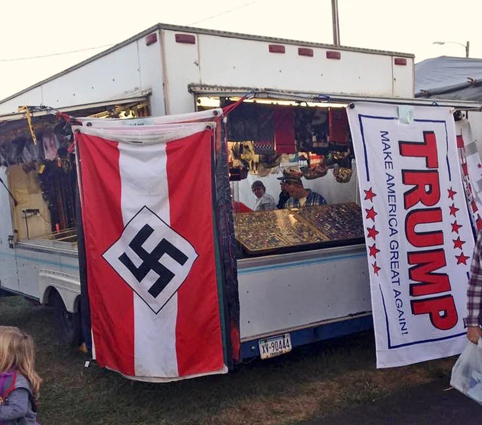 Not all Trump supporters are Nazis, but all the Nazis are Trump supporters. 

#TrumpRally