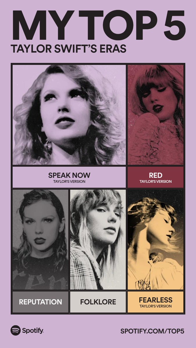 JiveGirlDee's tweet photo. @taylornation13  These are my Top 5 Taylor Swift Eras. Drop everything now and share yours: https://t.co/9LjVGM0GjM #SpotifyTop5
https://t.co/GSpcZiHff8 https://t.co/2orWzDuTrh