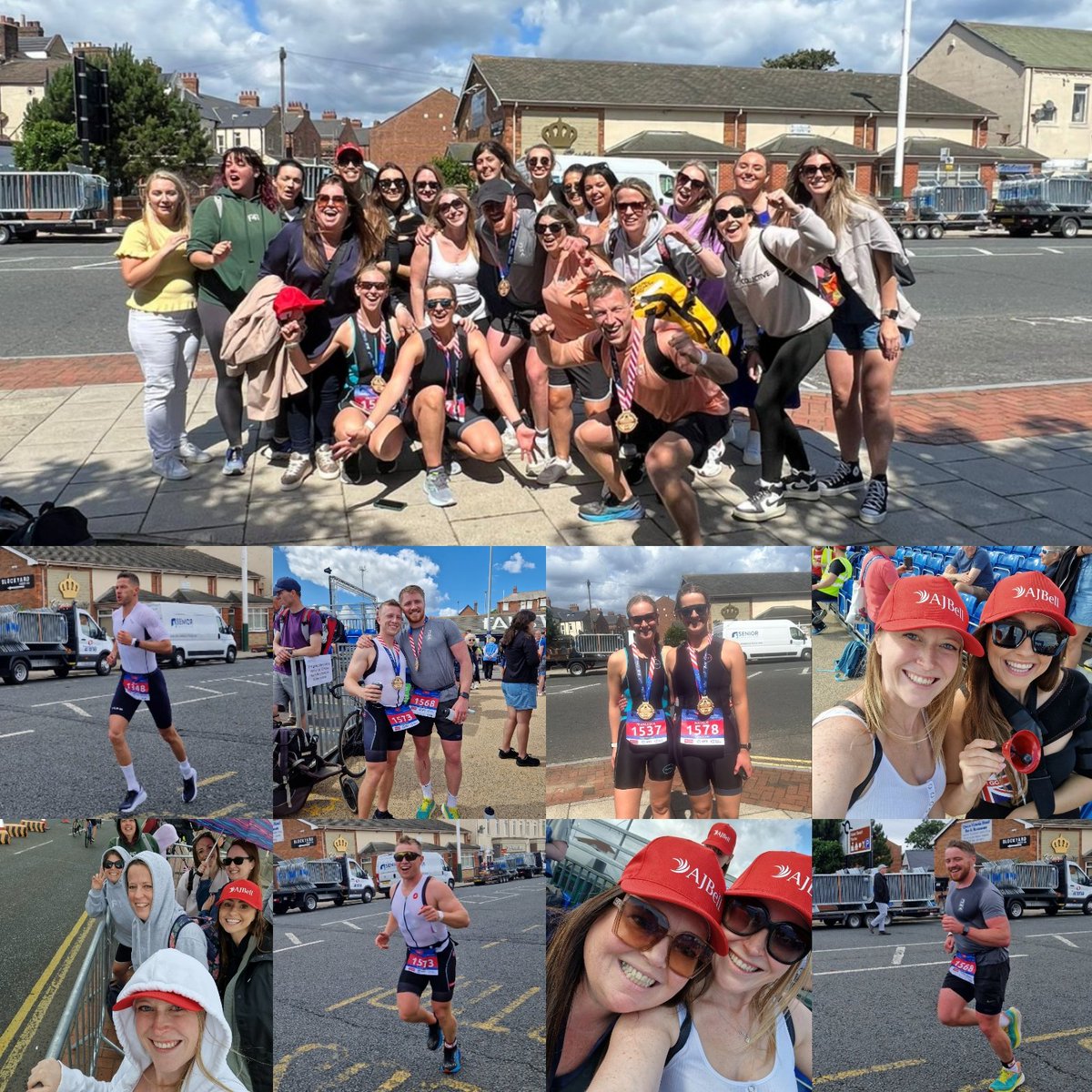 vikijames's tweet image. What a day supporting the guys doing the triathlon in Sunderland 💖