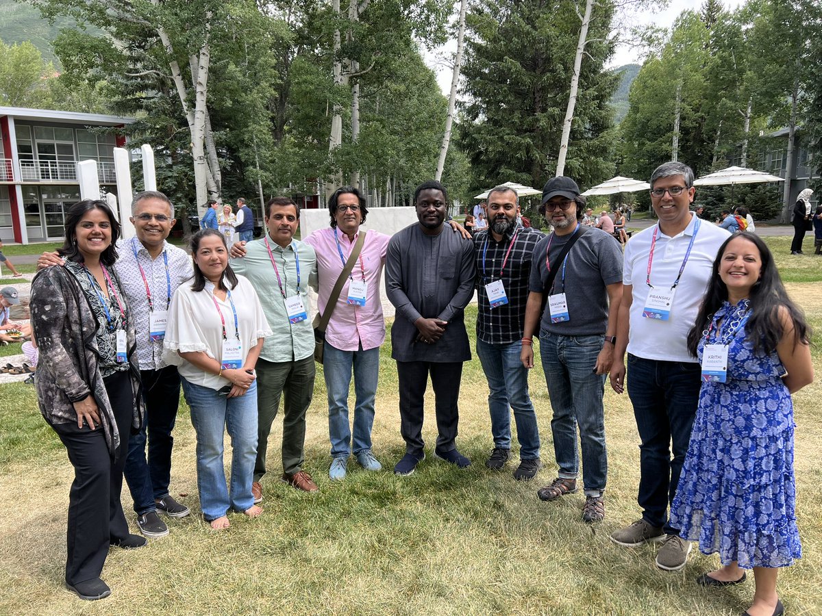 It was wonderful to be in the picturesque @AspenInstitute and recharge with Fellows of @AspenAGLN from around the world. The highlight was listening to & meeting @BayoAkomolafe - a Nigerian thinker, philosopher living in Chennai, India. He met the Indian Fellows separately.