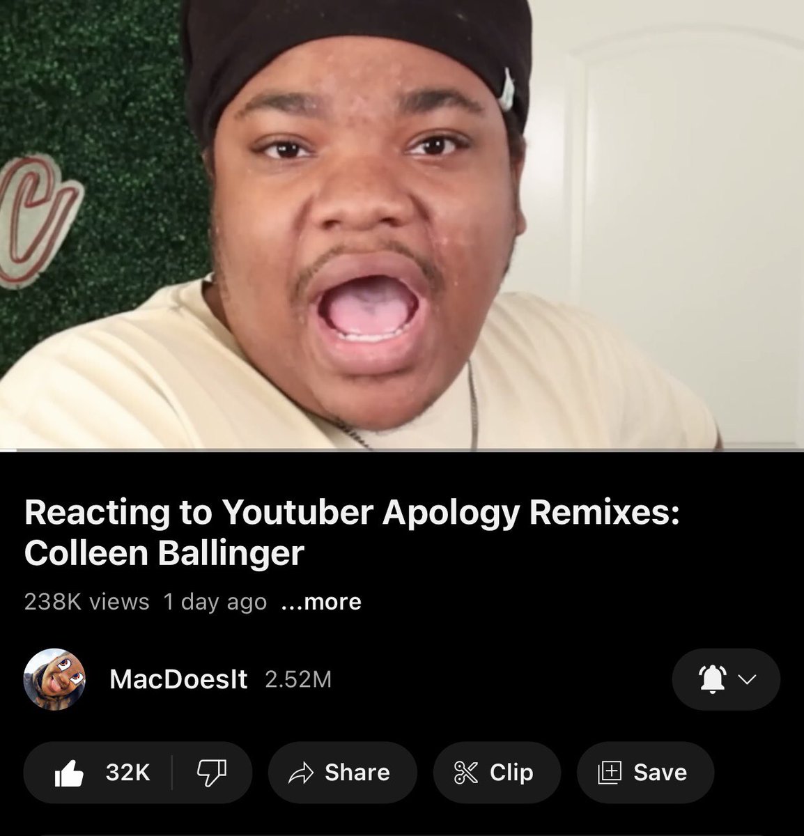 RayZee's tweet photo. All my stress and anxiety pauses when i hear @MacDoesIt  voice and see his face. https://t.co/MQFRm1tlCe
