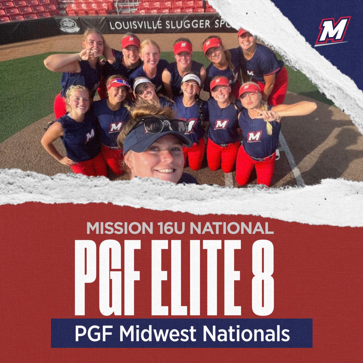 Mission 16U National follows up their 2nd place finish last week by making the Elite 8 at the PGF Midwest National Championships in Peoria, IL this week.  This team has been such an inspiring team for this club the last 4 years and we are so proud of you!  #wearemission