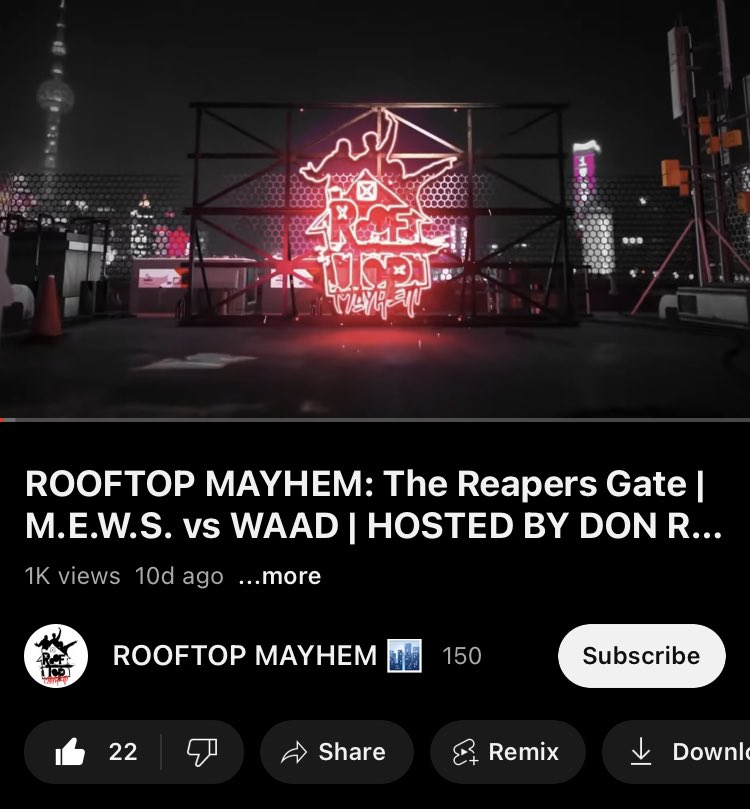 Waad_QW4L's tweet photo. Just hit 1k!! First Battle on the Rooftop Mayhem to touch a Band 🗣️🗣️🗣️ GO PEEP!! HIT DAT LINK!! 

https://t.co/fwO6IrON9Z

#zooshit #qw4l #FishForever #LLPeaches https://t.co/svBMeULWz5