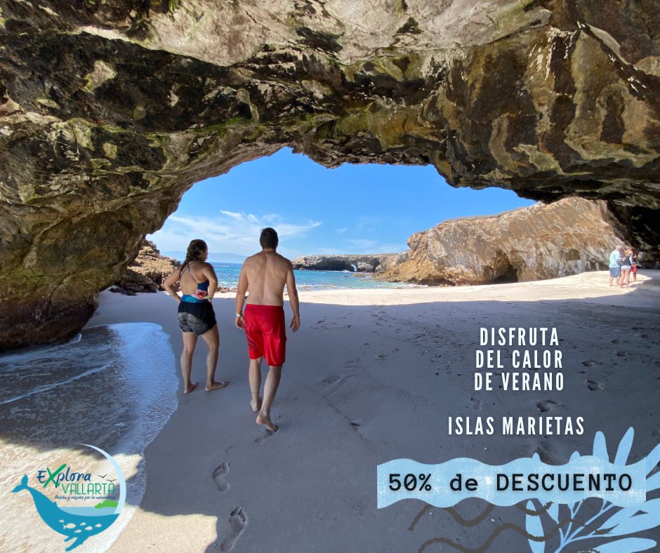 ExploraVallarta's tweet photo. Deseas conocer las Islas Marietas, aprovecha nuestro 50% de descuento y disfruta de esta hermosa Área Natural Protegida. 

https://t.co/AY1TJLM3xX

#islasmarietas #puertovallarta #rivieranayarit #bahiadebanderas #vacacionesdeverano https://t.co/TRjW2q2ga2