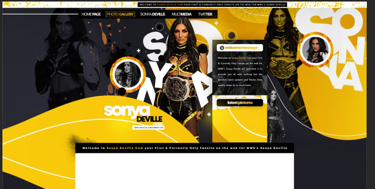 SonyaFansite's tweet photo. We are very happy to debut our brand new Main & Gallery layouts thanks to the talented @_Studio27 & we absolutely love them & hope that @SonyaDevilleWWE & everyone else will as well 🖤https://t.co/ieFWRHThYO & https://t.co/CR9WUPjBNw #SonyaDeville #PrideFighter #DaddyDeville #WWE https://t.co/NfAOTafIUd